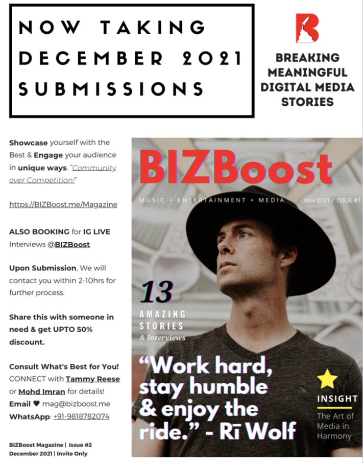 VisionaryMinds2's tweet photo. Get featured in #BIZBoostMagazine and on @BIZBoost Instagram Live!
Contact @TheSoulfulEMU & @TammyReeseMedia for more details. #BrandAwareness #DigitalMedia #MagazineFeatures #InstagramLiveInterviews #MediaFeatures #NowTakingSubmissions
@BTweeps_ @LoveBTweeps @BIZBoostFeature https://t.co/2k4byqTfct