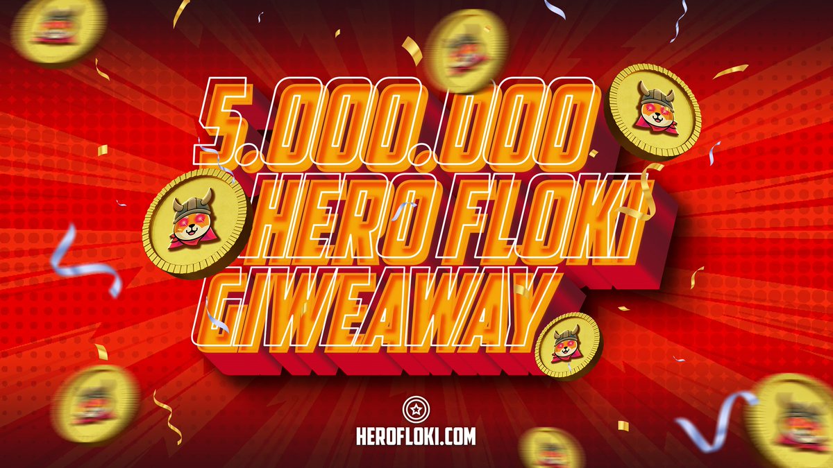 herofloki's tweet photo. 5.000.000 Hero Floki ($ 100) giveaway to one in 24 hours

✅RT this tweet and follow me. 

✅  ⭐️ Add to watchlist Hero Floki on CoinMarketCap: https://t.co/RyExHOZxdz
#coinmarketcap #FLOKI #giveaway #watchlist https://t.co/WY7jdhyWgK