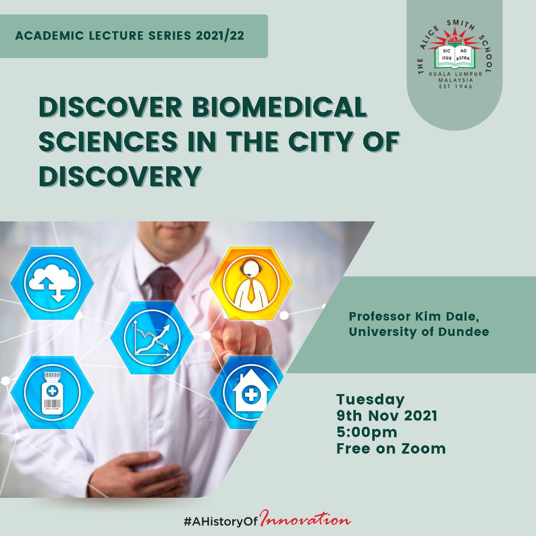 KLASS_HigherEd's tweet photo. Join us tomorrow as we explore the world of Biomedical Sciences with @dundeeuni !

Register at https://t.co/tFBlpvMxAY to join us tomorrow (Tuesday) at 5pm! https://t.co/v8LvAdtugk