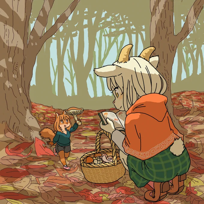 キノコ狩り 