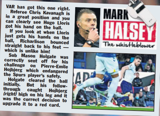 alecshilton's tweet photo. @RefereeHalsey on the weekend's big calls https://t.co/YqKEDCoa33