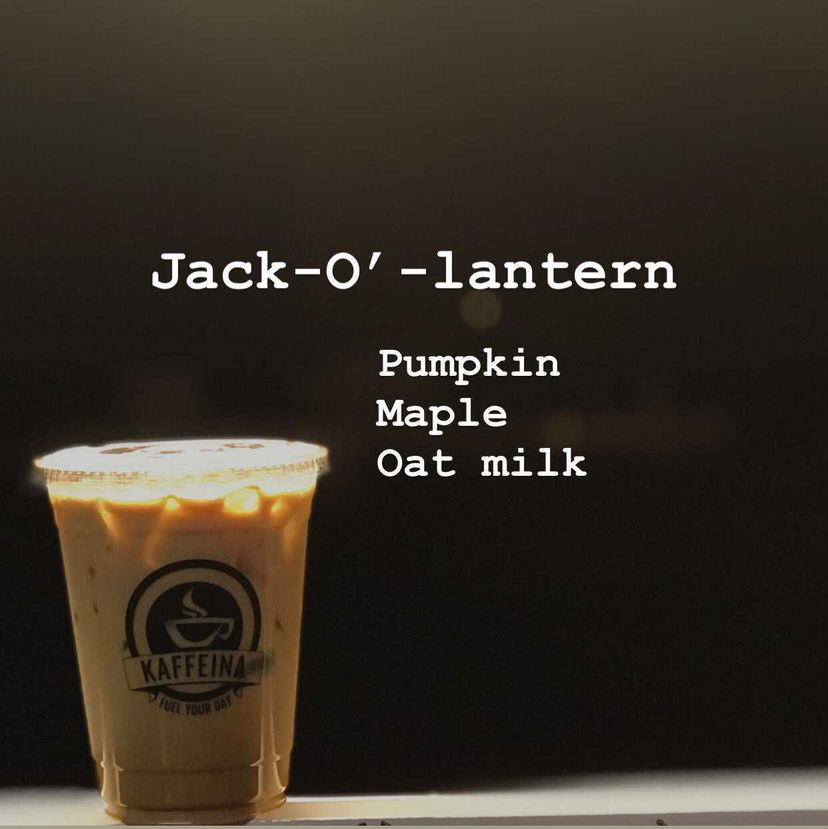 kaffeinanpr's tweet image. 💡🎃Jack-O' Lantern💡🎃

Halloween may be over, but we are not over our pumpkin coffee drinks! Come and get yours before it's too late!

#Kaffeina #BeKaffeinated #FuelYourDay #NewPortRichey