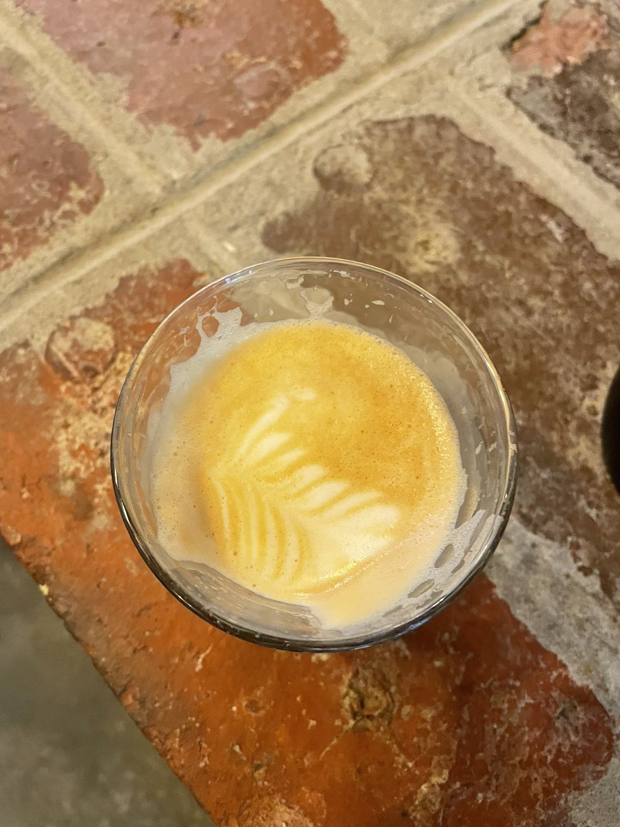 So nice to be back in the office and amongst people. No my barista skills have not improved that much, I didn’t make this coffee. 😏