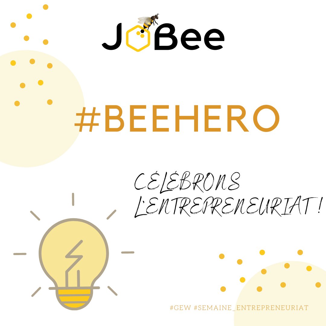 jobeerh's tweet photo. BeeHero Challenge 🦸🏽‍♀️🐝🦸🏽‍♂️
Célébrons nos héros ! 🎉💪🎉

Nous profitons de la semaine mondiale de l’entrepreneuriat pour rendre hommage aux acteurs de l’écosystème sénégalais.
Ils nous partageront leur vision de l’entrepreneuriat.

#GEW #entrepreneuriat #team221 #JoBee #soxnaeve https://t.co/zFfLb2Wz24