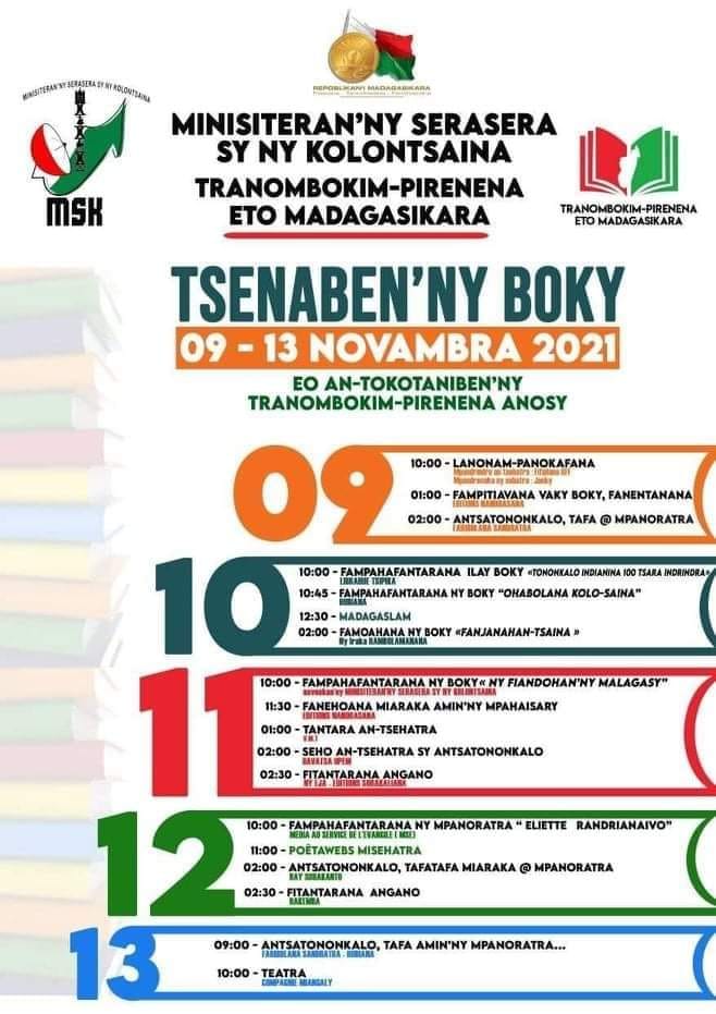 2424_mg's tweet photo. LITTÉRATURE - Cinq jours de foire consacrés aux livres à la Bibliothèque nationale

Retrouvez l'actualité à Madagascar sur notre site web https://t.co/zv0hnzOkOE https://t.co/1Tr6FkM4Eg