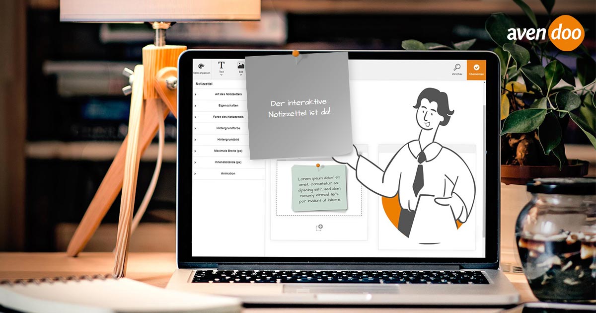 avendoo's tweet photo. Neuigkeiten vom Move Interaktionspaket: der interaktive Notizzettel ist da! Alles zu Move finden Sie auf unserer Website oder kontaktieren Sie unseren Kundenservice: 

https://t.co/wcx75nqdcs

#avendoo #learningtechnology #lernplattform #digitalebildung #digitaldenken https://t.co/dcnnH5IVBg