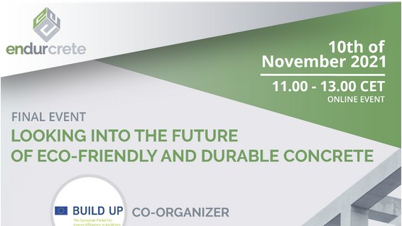 📢Last call for the <a href="/Endurcrete_eu/">ENDURCRETE Project</a> final event!

💡Learn more about eco-friendly and durable concrete!

🗓️10th Nov  🕚11:00H

Register here 👉 cutt.ly/CR7IgsN