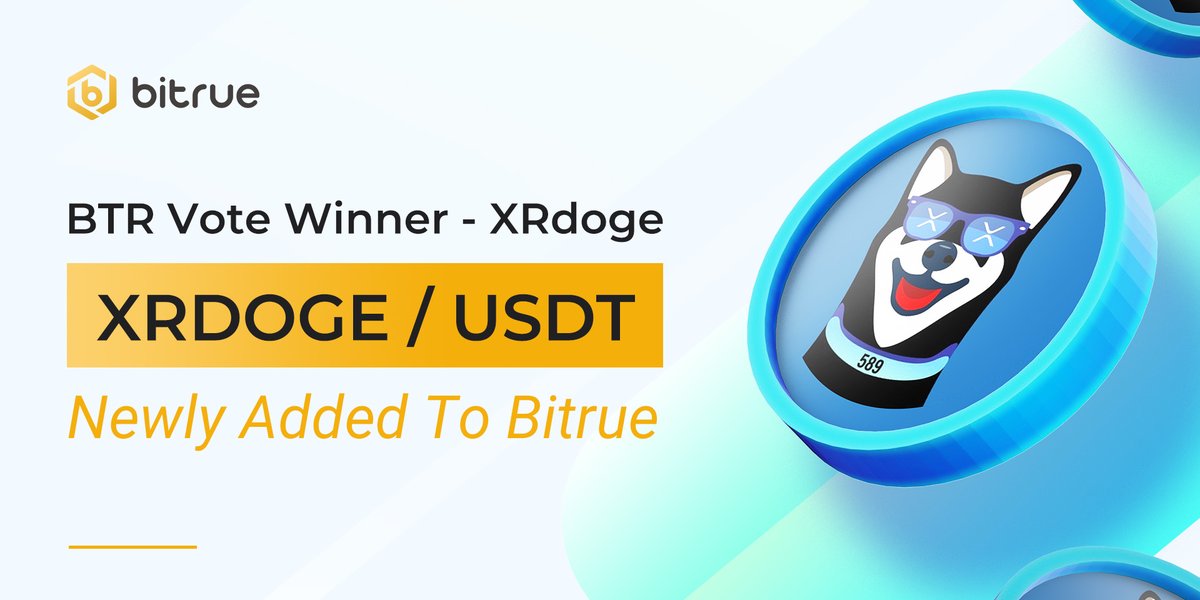 BitrueOfficial's tweet photo. We're listing $XRDOGE  @XRdoge today after they successfully passed the #BTRVote ! Stay tuned! Our #XRPL community ! Deposits are open NOW, and pairs with $USDT open at 11:00 UTC today. https://t.co/XDW1MTXWVY https://t.co/gwpKZwWb0y