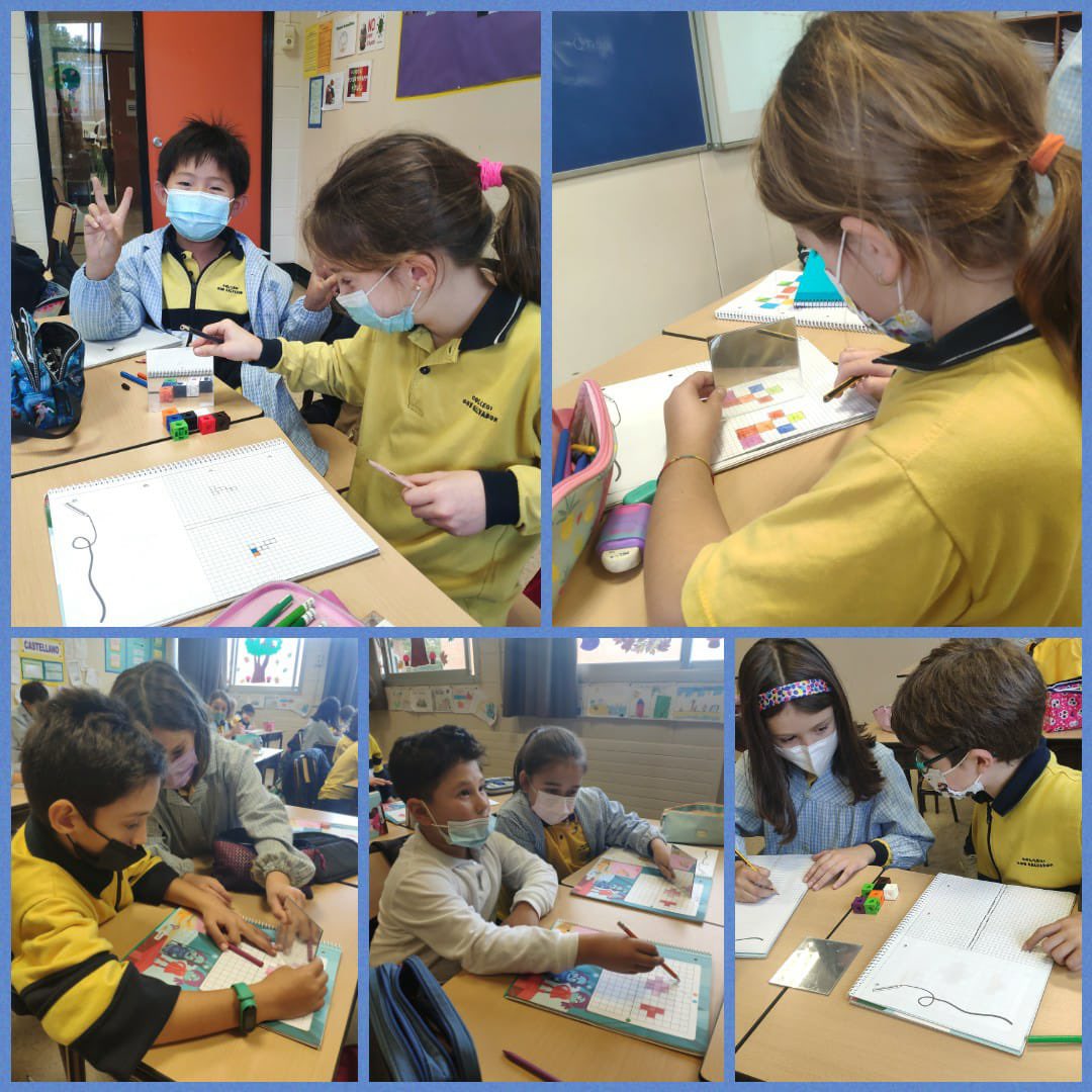 ebonsalvador's tweet photo. Gaudim i aprenem amb les aventures dels Bmath! #3rprimaria #simetries #dictatsgeomètrics @innovamat @innovamat_cat https://t.co/4tQsIPG2NU