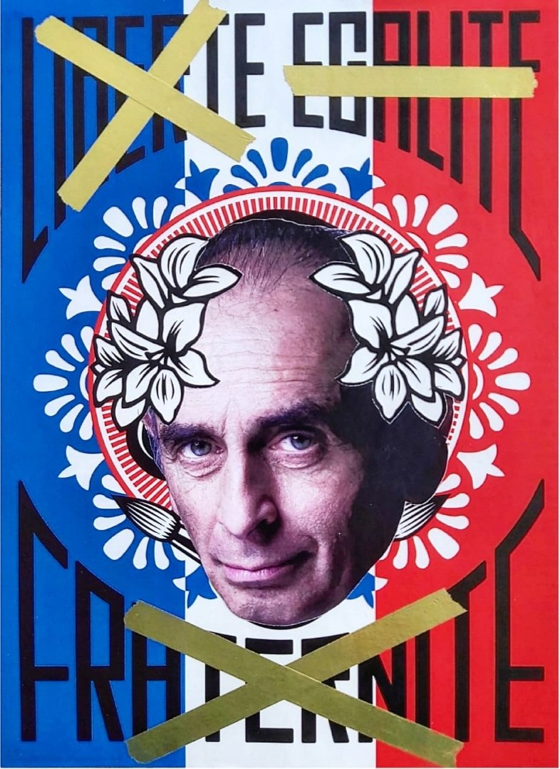 jeronimoart's tweet image. Douce France by nomadecollage 

#ZemmourPresident #France #Zemmour2022 #BFMPolitique #collage #analogcollage #streetart #Manifs6novembre #nomadecollage