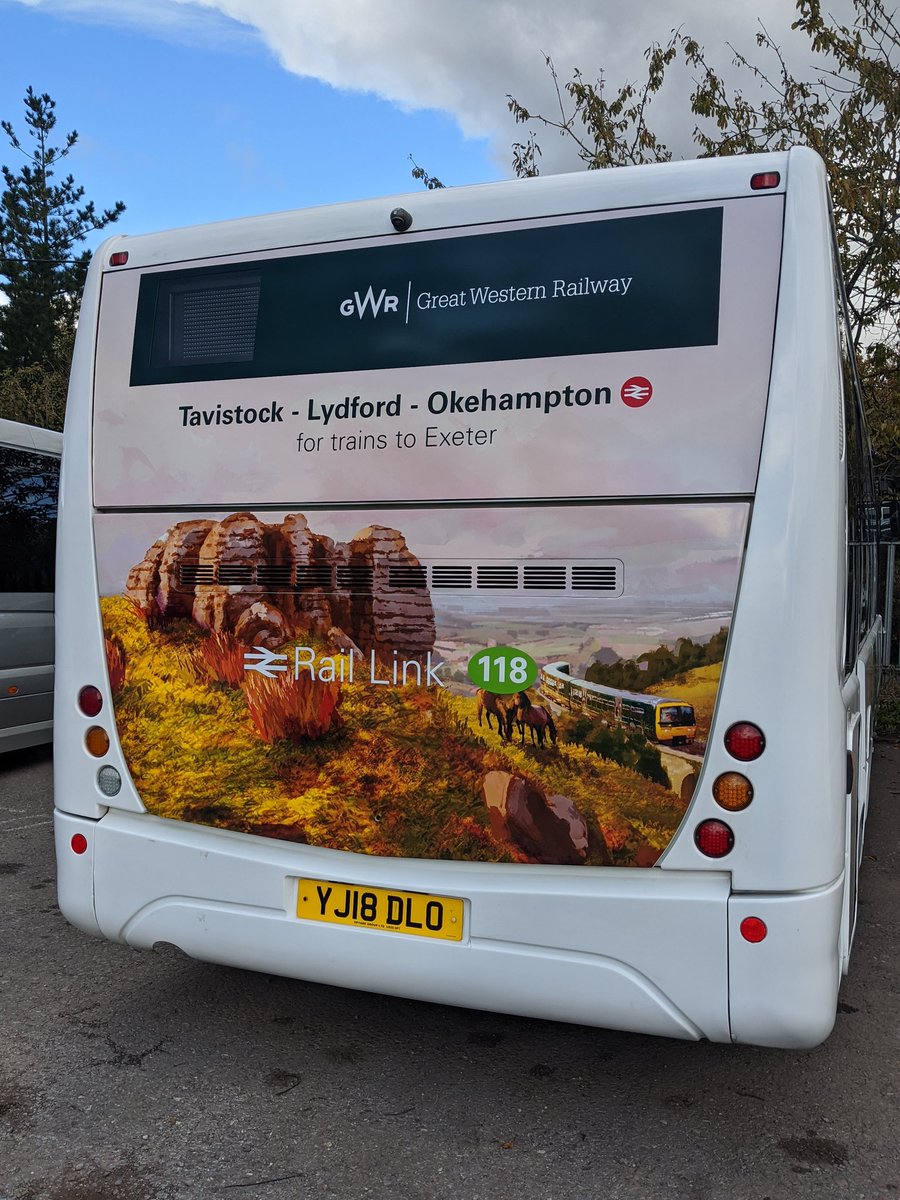 GWRLuke's tweet image. From 20 Nov, the railway from Exeter to Okehampton will reopen. Rail Link bus 118 will connect seamlessly at Okehampton station and run to Tavistock. Timetables at traveline.info @tavistock @okehamptondevon @lydfordgorgeNT @GWRHelp