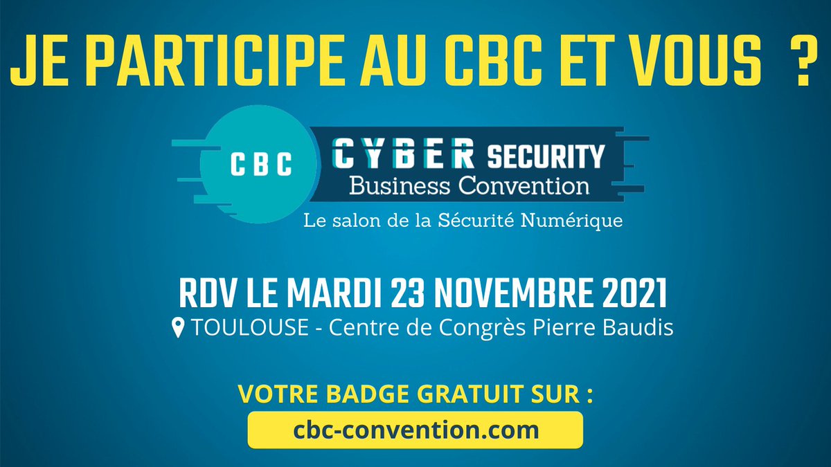 getcaas's tweet photo. @getcaas  sera présent au salon du CBC à Toulouse le 28 novembre !
Venez nombreux nous voir au stand, nous présenterons en avant-première note plateforme 👍
Nous vous ferons des démonstrations, des goodies sont au RDV 😀@CBCToulouse #CBCToulouse #CyberSecurity #cloud #DevSecOps https://t.co/p0Wb7B3lvb