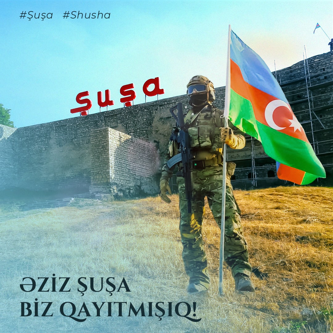 KonulSN's tweet photo. Şuşa bizimdir! 
#QarabağAzərbaycandır #KarabakhisAzerbaijan #KarabağAzerbaycandır
#ZəfərGünü 
#Zafer #ZaferinizKutluOlsun
#CanAzerbaycan 
#MüzəffərAliBaşKomandan
#Şuşa #Shusha 
#Qarabağbizimdir
#BirMilletİkiDevlet
#RəşadətliAzərbaycanOrdusu https://t.co/AdQMbEJSwv