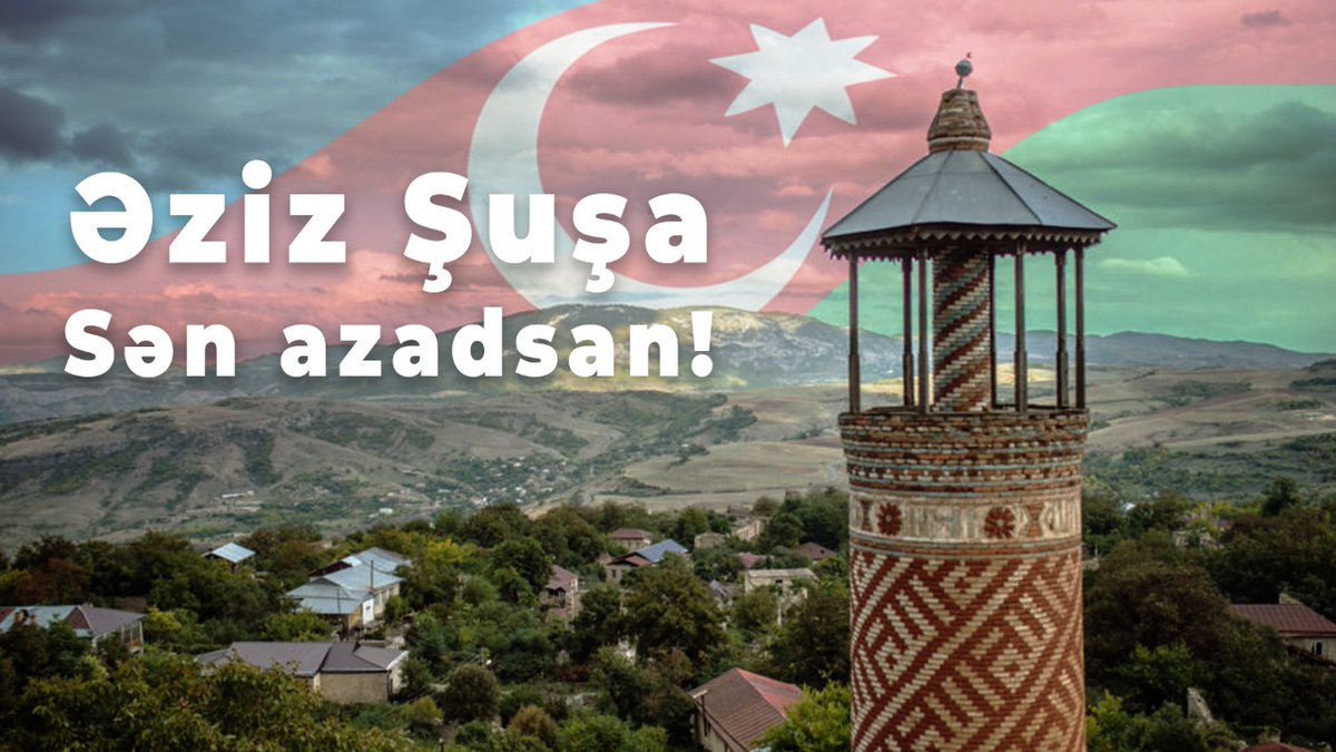 KonulSN's tweet photo. Şuşa bizimdir! 
#QarabağAzərbaycandır #KarabakhisAzerbaijan #KarabağAzerbaycandır
#ZəfərGünü 
#Zafer #ZaferinizKutluOlsun
#CanAzerbaycan 
#MüzəffərAliBaşKomandan
#Şuşa #Shusha 
#Qarabağbizimdir
#BirMilletİkiDevlet
#RəşadətliAzərbaycanOrdusu https://t.co/AdQMbEJSwv