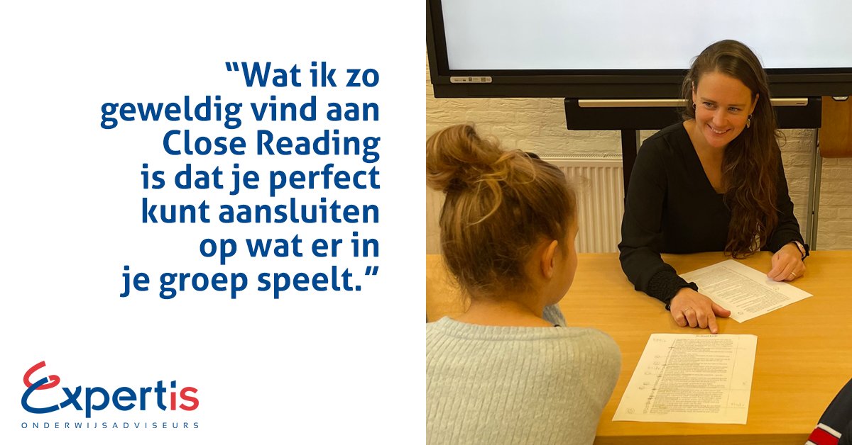 Expertisadvies's tweet photo. Hoe ziet Close Reading er in de praktijk uit? We zien veel mooie lessen. Zoals die van Elise Dekker, leerkracht van groep 6 van de J.C. van der Walschool in Maarssen. Zij laat zien hoe zij #CloseReading toepast in haar les. Incl. handige lessenserie!
👉https://t.co/IdV9N1JLOl https://t.co/5tCLf0IR8n