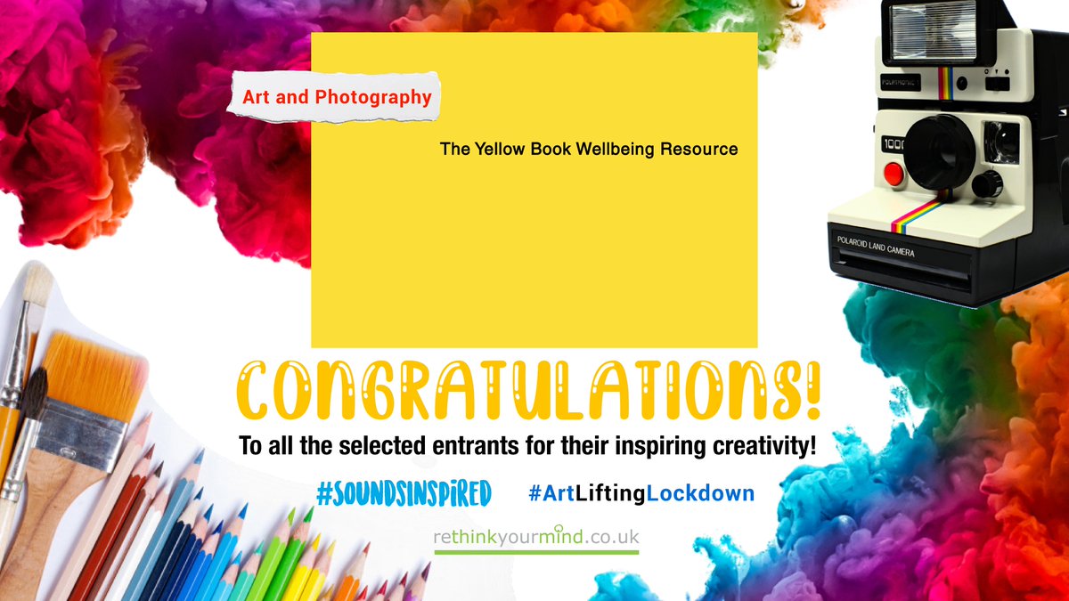Congratulations to all those selected to feature in #TheYellowBook, The @UoN_Physics Yellow Book & The @cygnethealth Yellow Book! View the inspiring creativity: rethinkyourmind.co.uk/the-yellow-boo… Fantastic to work with so many to create the new look book for mental health & #Wellbeing!