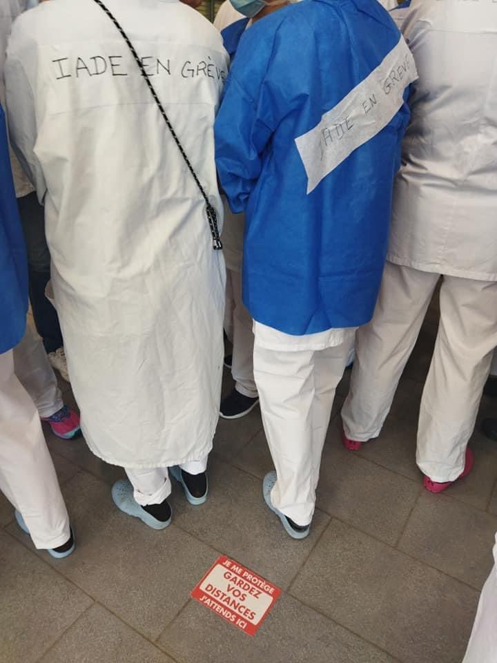 CGT_CHRU_NANCY's tweet photo. Solidarité avec les IADE du CHRU de NANCY en grève pour une reconnaissance législative, réglementaire et financière de leur profession ✊ #CGT #CGTCHRUNancy #CHRUNancy #IADE #Greve https://t.co/7zEoq80K3g