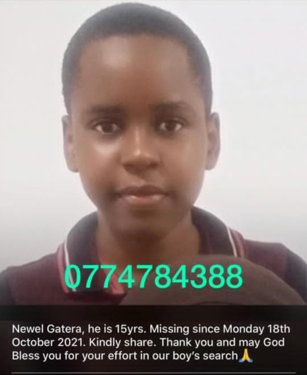 #MissingChild,  Please retweet, share on other platforms and groups. Let's help find him. #Zimbabwe #Twimbos #Zimbos, #263chat. 🙏