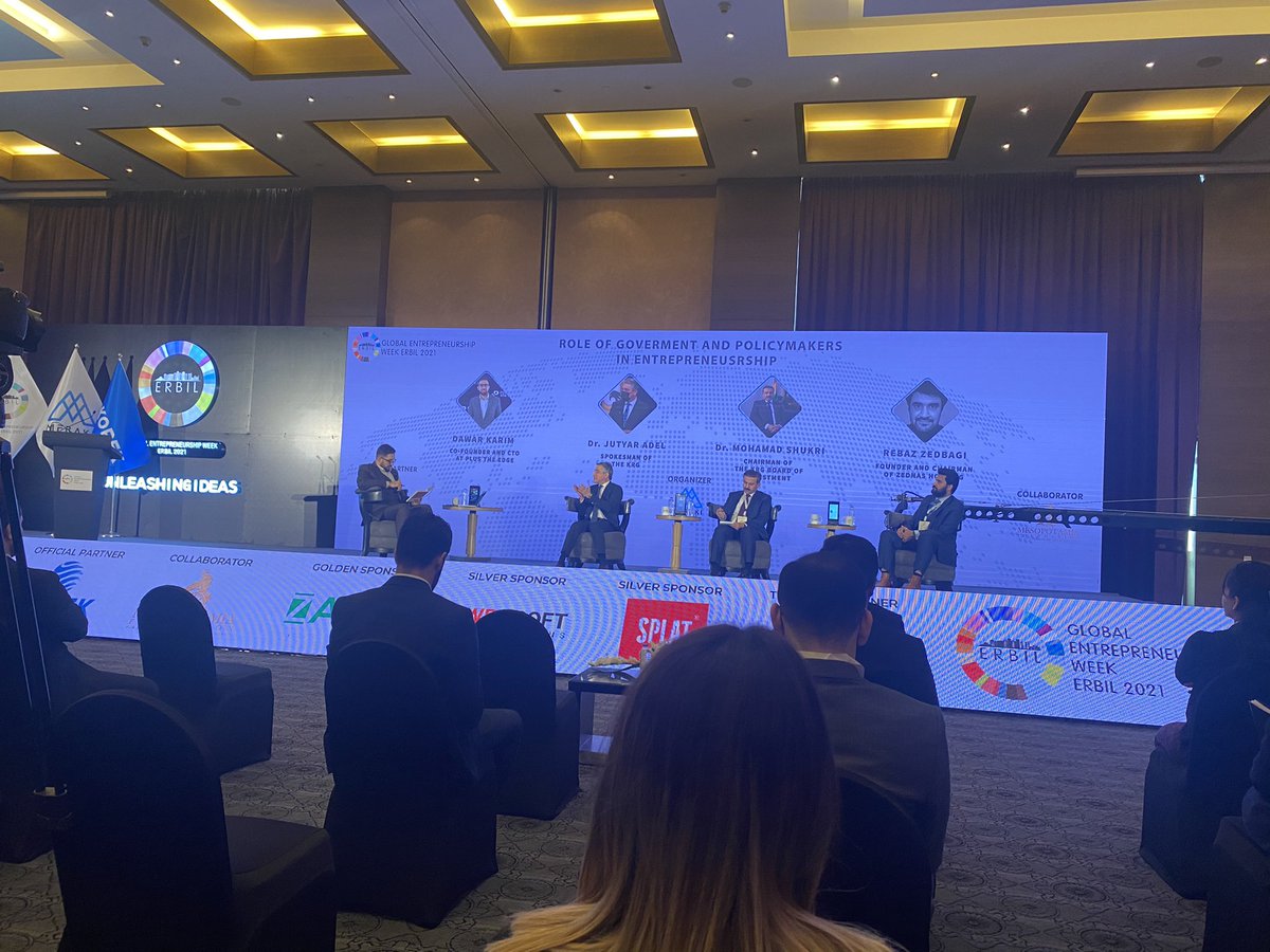 DaphFelice's tweet photo. Global Entrepreneurship Week in #Erbil #Kurdistan highlights again the difficulties starting entrepreneurs face such as registration processes. Chairman of KRG Board of Investment Dr. Mohamed Shukri suggests to support entrepreneurship by tax subsidies #GEW2021 https://t.co/m0EksqgQiV