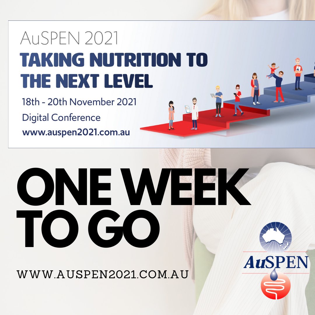 AuSPENfeed's tweet photo. Only ONE WEEK TO GO until we kick off the 2021 AuSPEN Conference! 
Hear from local and international experts and register at https://t.co/bXwbBFz9os 

If you’re excited for what AuSPEN has to offer for 2022, become a member at https://t.co/SgxONsWXeR https://t.co/5gKuaHmLDp