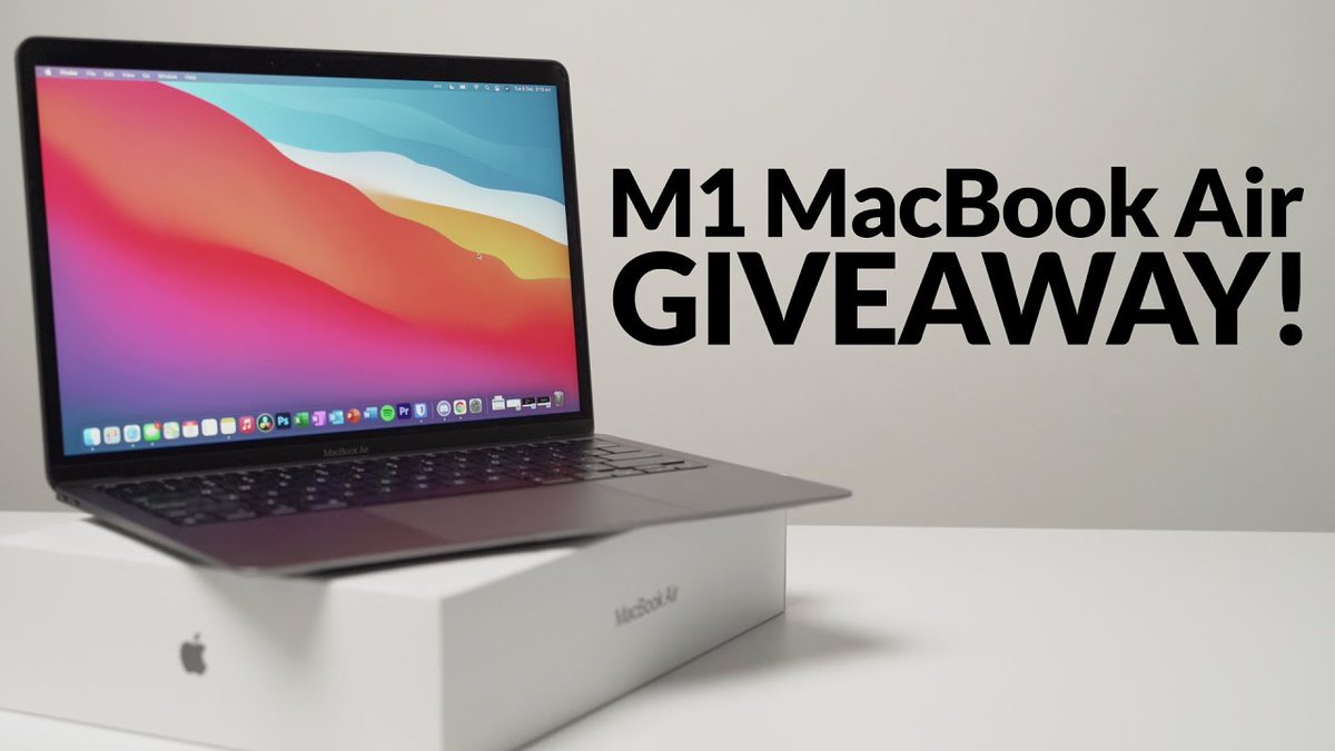 M1 MacBook Air #Giveaway 

To enter, simply RT&amp;F plus let us know in the comments #Win! 

Ends 20/11/21. 
Visit cutt.ly/gcCdf4n Must search your favorite stores and share stores link

#mondaythoughts #MondayMotivaton #goodluck #prize #competition #MVC
