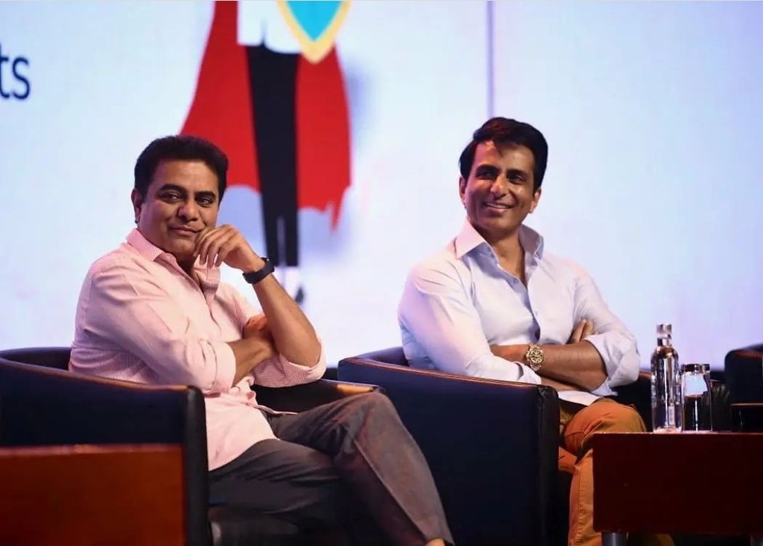 JAGANBRS's tweet photo. కేటీఆర్ లాంటి నేత ఉంటే, నాలాంటి వాళ్ళ అవసరం ఉండదు -- సోను సూద్ https://t.co/6L1QsoWgWD
