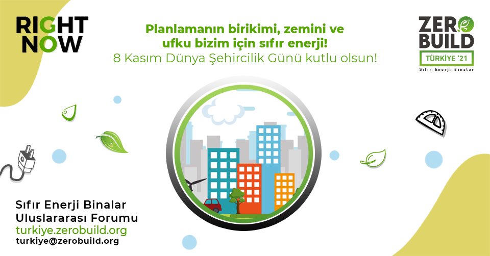 zerobuildist's tweet photo. Planlamanın birikimi, zemini ve ufku bizim için sıfır enerji!
8 Kasım Dünya Şehircilik Günü kutlu olsun!
#SıfırEnerji #SıfırEnerjiBina #PasifBina #YenilenebilirEnerji #RightNowGO #ZeroBuildTürkiye https://t.co/gRvsdrvFGw