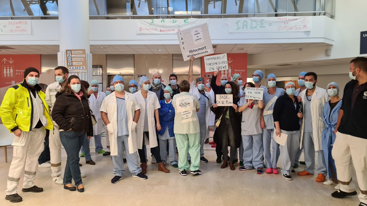 BenjaminBoillet's tweet photo. Aujourd’hui c’est #blocmort les IADE sont en lutte pour l’obtention d’un statut correspondant à leurs véritables compétences : Auxiliaire médicaux en Pratique Avancée. @olivierveran @SNIA75 @CHLeMans @SFAR_ORG @OrdreInfirmiers #IADEenPratiqueAvancee #IADE https://t.co/ErgFKCC451