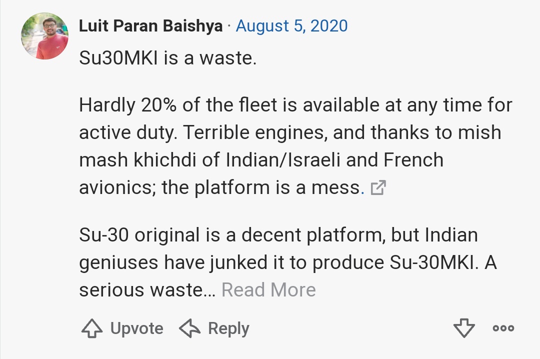 martinet_c_'s tweet photo. +
And here I give up 😭

Su-30 is a decent platform.
MKI is a junk. Is there a way to un-see this? 😣 https://t.co/pcuCD5YGXZ