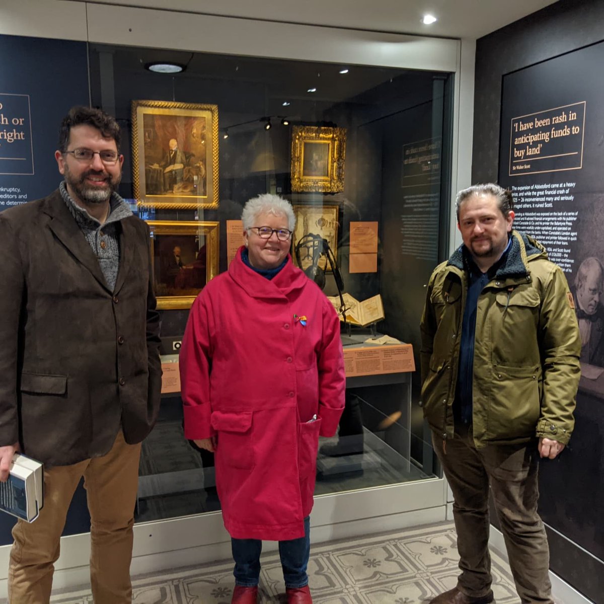 CSYArchitects's tweet photo. Borders Book Festival 2021.
Camerons Strachan Yuill Architects were delighted 2 support this cultural celebration as one of the main sponsors. A proud moment 2 see our banners flanking the main stage for talks by James Naughty &amp; Rory Bremner, &amp; a pleasure to meet Val McDermid. https://t.co/sktuNn9qZp