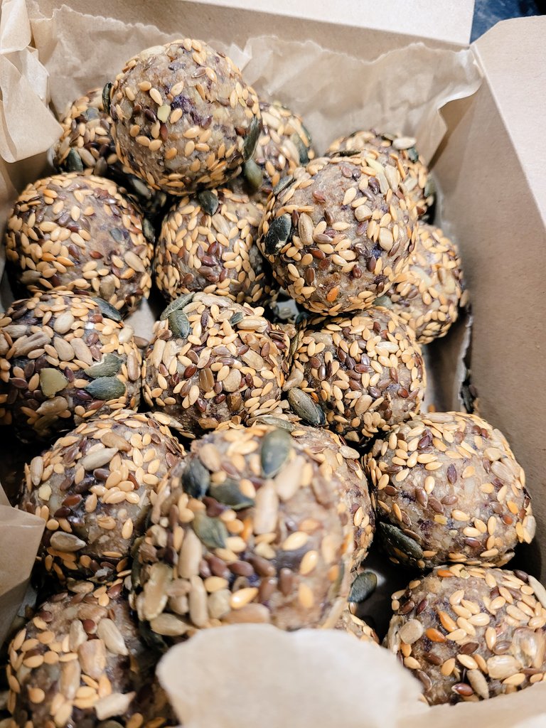 CafeAtriumCork's tweet photo. #CoffeeLovers #HealthyEating 
They're #New They're #Hot
They're 100% #Natural and
They're #MadeInHouse too !
  Nut +Seed Protein Balls
   Available  in store NOW !! https://t.co/xTDKABiEod