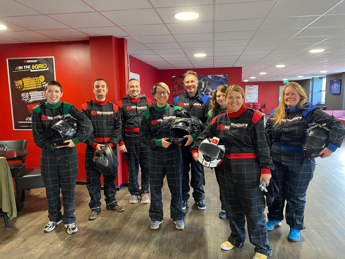 giffordlab's tweet photo. We had great fun last Friday - @giffordlab with @FrigerioL lab at go-karting!  Well done @BeatrizLagunas for podium placing for the Giffords! #labtrip https://t.co/NQda1J9ffC