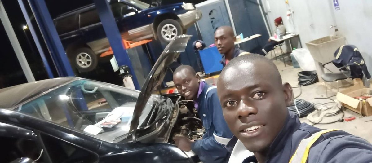 ECTKenya's tweet photo. Felix, a former Automotive Technology student at @ECTKenya works alongside a team from Proto, Murnag'a where he works in the Motor Vehicle department to convert a car to use LPG gas instead of petrol.
#ECTKenya #College #HigherEducation https://t.co/XgYH5FHlZZ