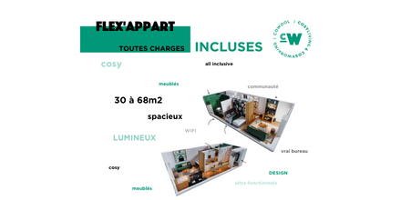 Cowool1's tweet photo. COLIVING
#Seul ou en #colocation ? 
Pour un court ou un long séjour ? 
La flexibilité et la souplesse sont au coeur de la conception de chaque Flex Appart
Cowool c'est comme à la maison https://t.co/vtFDaypDp3
#likehome #sanscontrainte #allinclusive #cosy  #colivingspace #design https://t.co/HRNz5FEspE