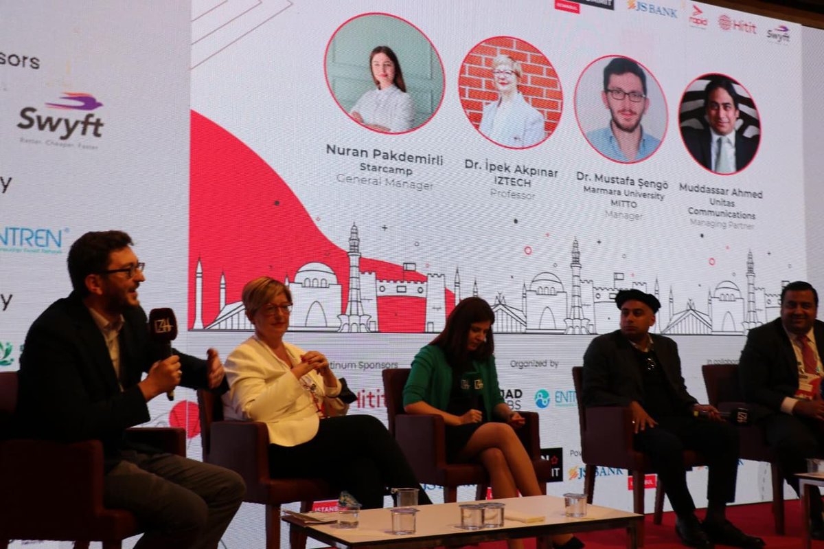 mittomarmara's tweet photo. Pakistan Tech Summit’te gerçekleştirilen “Panel Discussion on Policy for Change” paneline ; MİTTO Merkez Müdürümüz Dr. Öğr. Üyesi Mustafa Şengör konuşmacı olarak katıldı. Panelde, Değişim Politikası ve TTO’lar üzerine konuşmalar yapıldı. https://t.co/YU5MJMFafZ