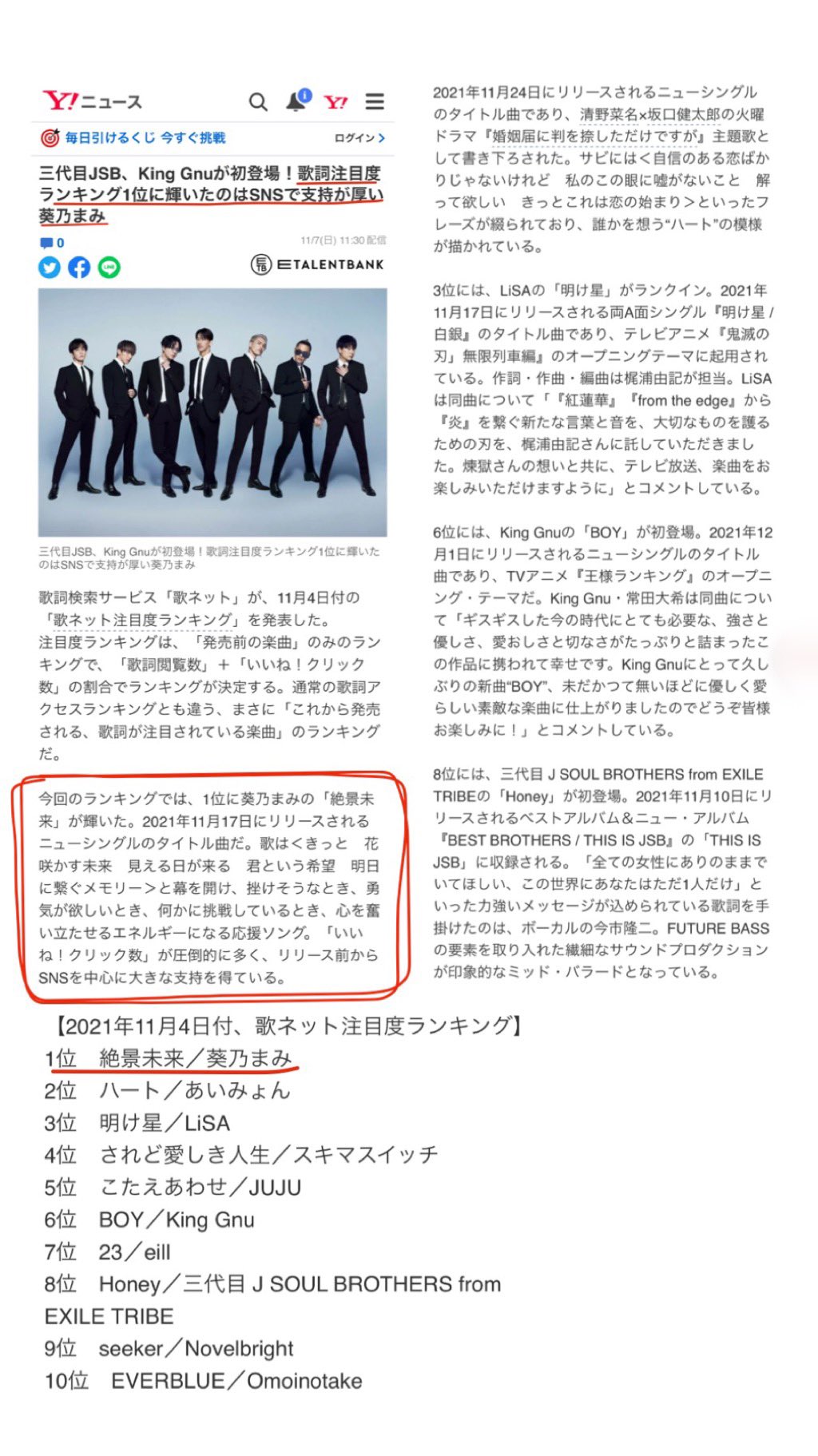 葵乃まみ ソロデビュー曲 絶景未来 歌詞注目度ランキング1位でyahoo ニュースとタレントバンクに掲載されてます すごい人たちの中にいる みんな応援ほんとにありがとうございます T Co Wbar7nag1d T Co Ndciyuvdc0 Mv