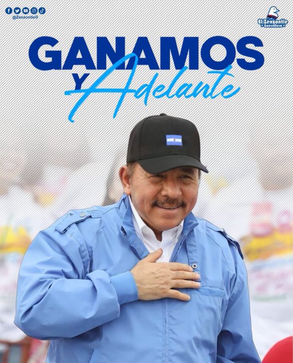 🚨 De acuerdo al primer informe del <a href="/cse_nicaragua/">Consejo Supremo Electoral 🇳🇮</a> de las #EleccionesSoberanas2021 la Alianza Unida #Nicaragua Triunfa, encabezada por el FSLN lidera con un 74.99% la elección de Presidente y Vice Presidente.

#UnidosEnVictorias