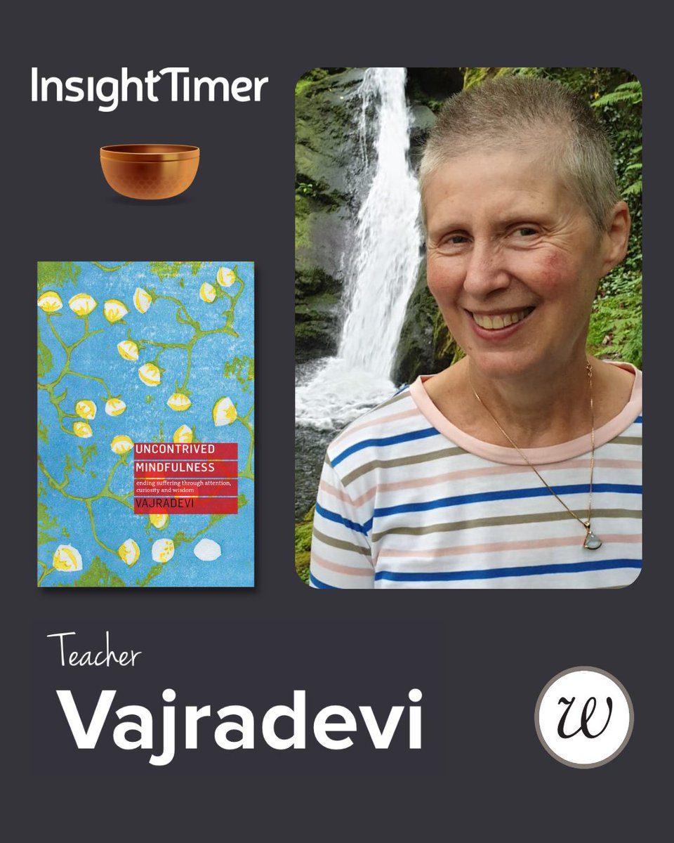 Follow Vajradevi on @insighttimer! Find out more about her led meditations by following her account on the platform.

#windhorsepublications #uncontrivedminfulness #buddhistpractice #mindfulnessbooks #buddhism #buddhistbooks #newbookstagram #readersofinstagram #bookstagram