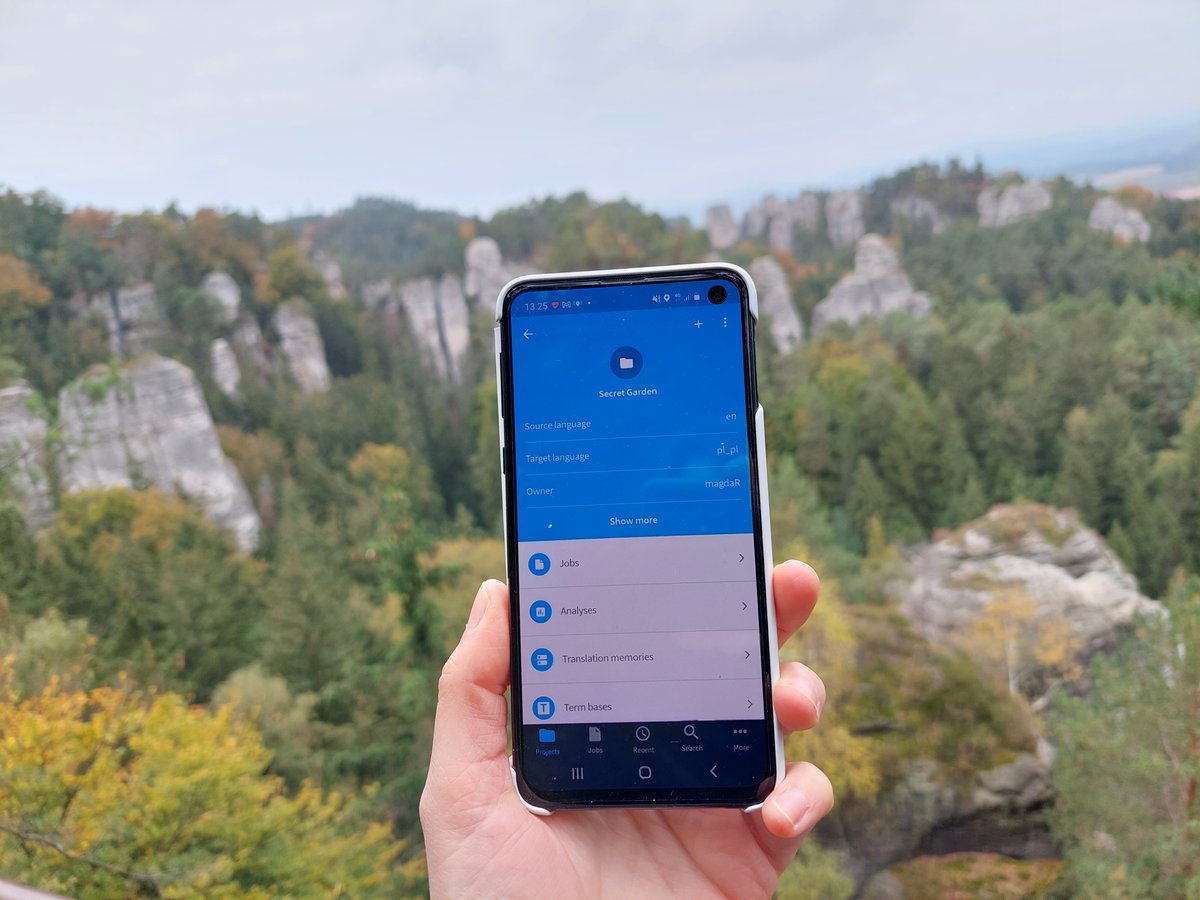 PhrasePlatform's tweet image. #MemsourceApp 
Did you know that our Memsource mobile app is the first end-to-end app of it&apos;s kind available for both #Android and #iOS? Take your translations out for a walk! Through Bohemian Paradise in the Czech Republic, for example. ⛰️ Where are you usually using our app?