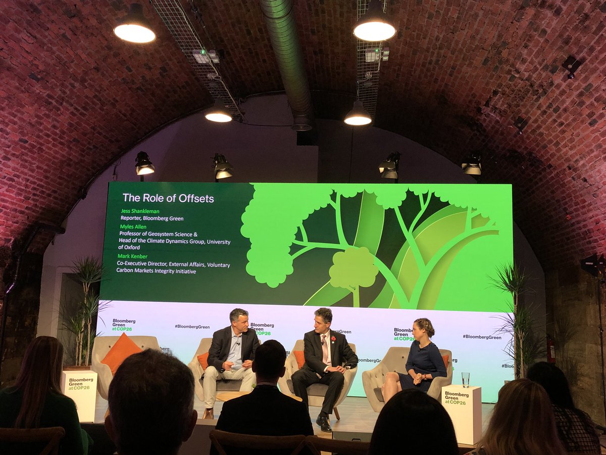 Excellent discussion at #BloombergGreen on offsets. How do we promote creation of durable removal offsets? #COP26 #climateExchange