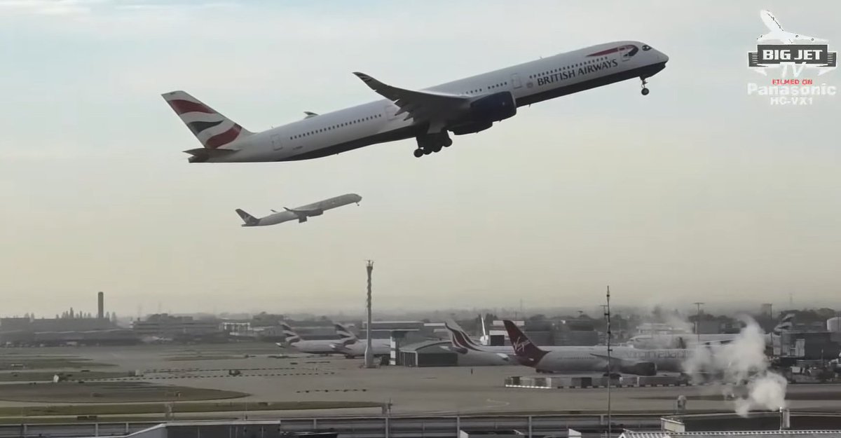 BA001 and VS003 on a joint take off EGLL - KJFK this morning. Glad to see the skies with our friends in America open again.