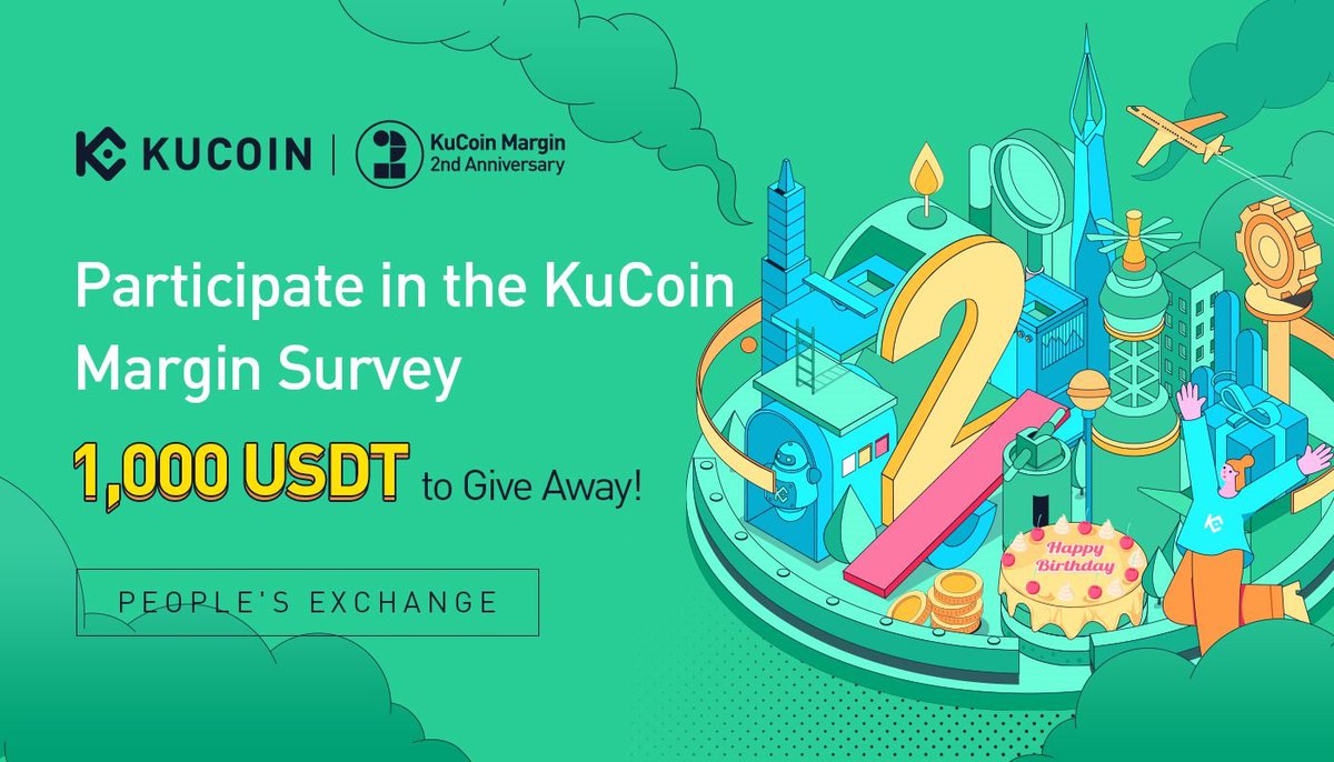 kucoincom's tweet photo. Participate in the #KuCoin Margin Survey: 1,000 $USDT to Give Away!

✅ Follow @kucoincom &amp; Retweet
✅ Join the #KuCoinMargin Telegram community: https://t.co/dtLFRSgC5v
✅ Fill in: https://t.co/UzTRy4Nya8

🎁 All qualified participants will get an equal share of 1,000 USDT https://t.co/IqGuw0kBKJ