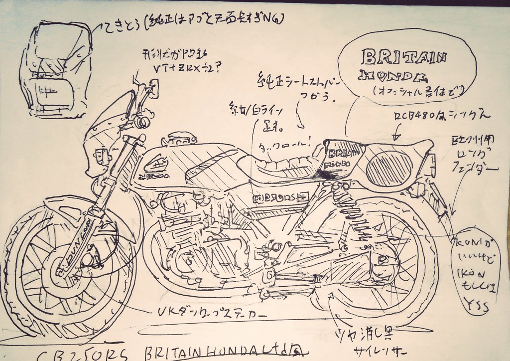 当時パターンシートに拘ってたけど
あのステッチ部からすーぐ破けてきて不快。やれるならタンデム部にアンコ増してこれかクーリー仕様のGS1000みたいな形にしてもらおう。 