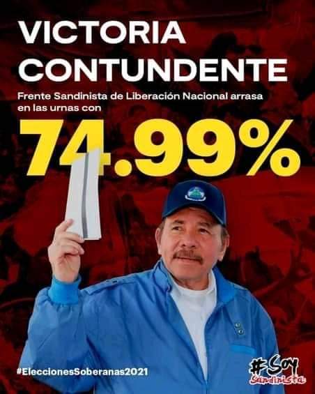 TenienteHOZ's tweet photo. #Nicaragua #EleccionesSoberanas2021 🇳🇮 | Consejo Supremo Electoral brinda los Resultados de Escrutinio Provisionales de las Elecciones Generales 2021 🗳 realizadas hoy domingo 07 de Noviembre, en un ambiente de Paz 🕊, Libres, Democráticas y transparentes https://t.co/WoPVx6Cf6d