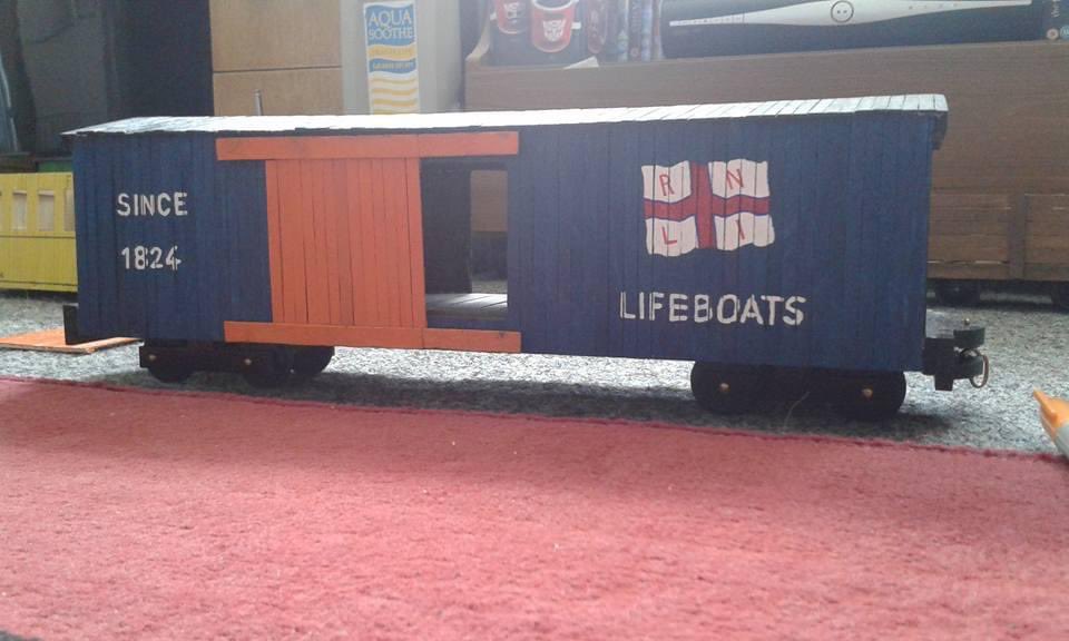 DungenessRNLI's tweet photo. Happy Birthday to our #SLARS driver/Head launcher, cake and trains fan @DaveTTMills today ππΊβοΈπ photo credit Dave. https://t.co/ux05t9ajMC