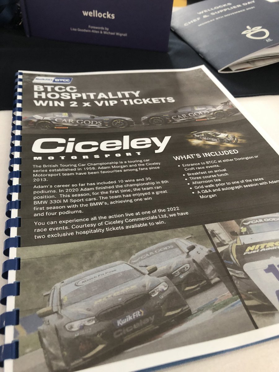wellocksfood's tweet photo. Don’t miss our silent auction to win 2 VIP Hospitality tickets to the British Touring Car Championships. A huge thank you to @CiceleyMercedes for donating this fantastic prize. @SBFutureChef @AAHospitality #wellocks2021 #60yearsofwellocks https://t.co/ZS8rxq7cjY