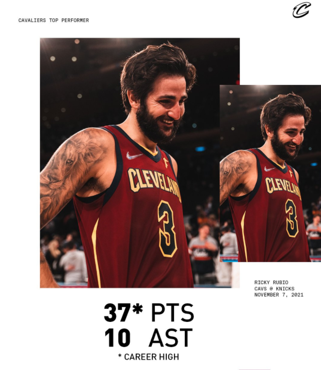 🔥 <a href="/rickyrubio9/">Ricky Rubio</a> está 'on fire' 🔥

37 puntos (Su mejor marca)
10 asistencias
8/9 en triples

vs. los NY Knicks