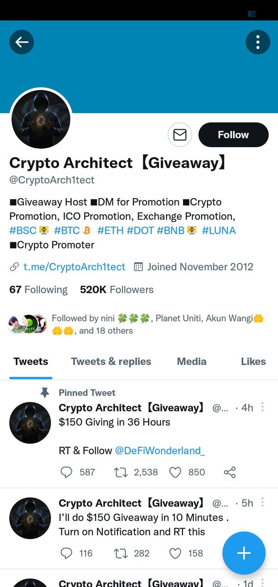 JuddDan's tweet photo. @ladyincrypto @PsyJayCrypto @CryptoArch1tect Done https://t.co/GV6WPViMDR