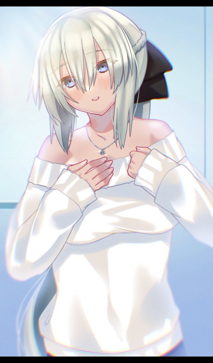 モルガン(Fate) 「ネックレスをプレゼントしたら大喜びなモルガンさん

『どうですか、我が夫?』

」|あきおのイラスト