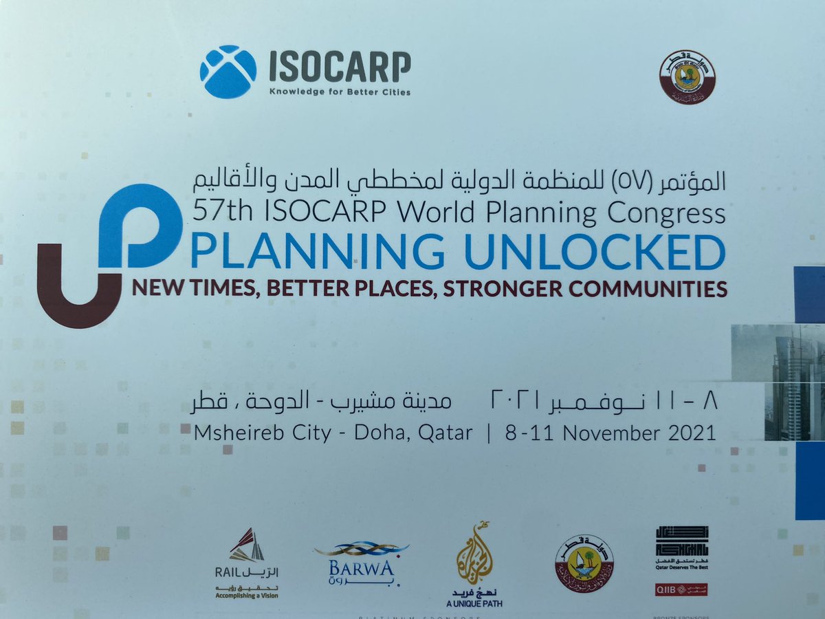 AJJALSOROUR's tweet photo. الشكر موصول  للأخوة في وزارة البلدية @albaladiya  على تنظيم مؤتمر المنظمة الدولية لمخططي المدن و الأقاليم    #ISOCARP.. جهد جبار  و تنظيم اكثر من رائع
 
#قطر 
#مؤتمر_مخططي_المدن 

 #ISOCARP
#Qatar https://t.co/ipzn1xmT7g